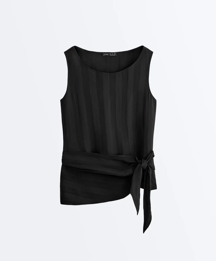 100% cupro top bez rukávů se šátkem 100% cupro top bez rukávů se šátkem