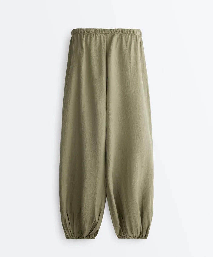100% lněné kalhoty typu cargo bloomer 100% lněné kalhoty typu cargo bloomer