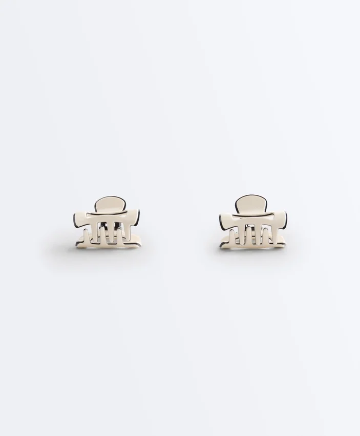2 mini sponky do vlasů s lemováním 2 mini sponky do vlasů s lemováním