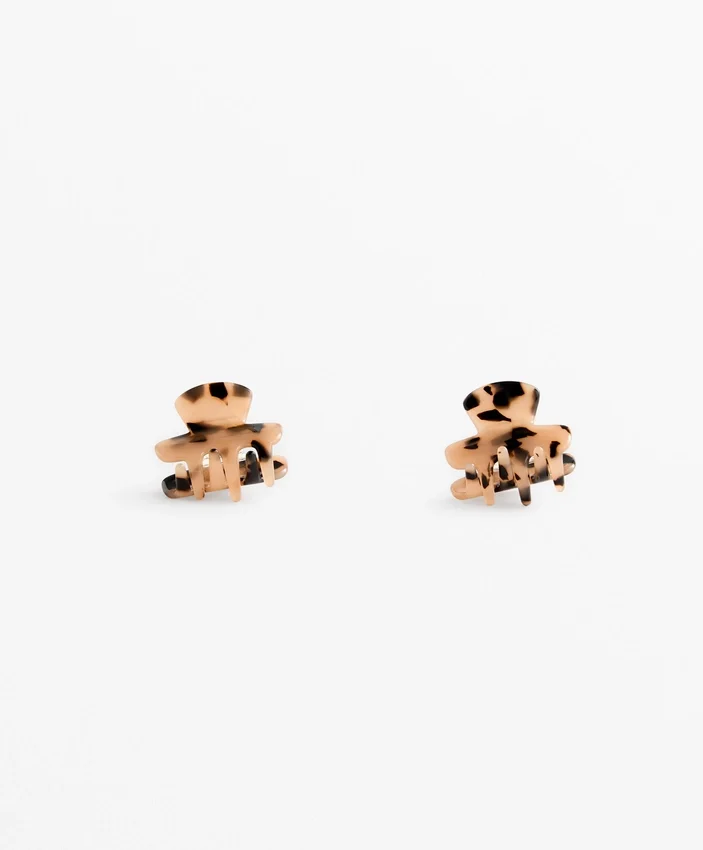 2 mini sponky do vlasů z imitace želvoviny 2 mini sponky do vlasů z imitace želvoviny