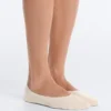 2 páry neviditelných ponožek ze mikrovlákna se středním střihem