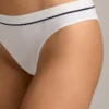 3 brazilské kalhotky z bavlněné směsi s žebrováním 3 brazilské kalhotky z bavlněné směsi s žebrováním
