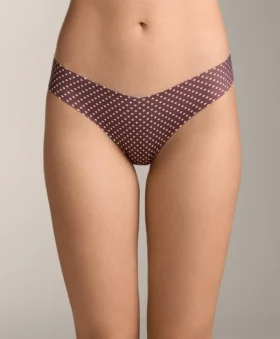 3 neviditelné klasické Bikiny s výstřihem do V z laserem řezané směsi polyamidu