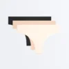 3 neviditelné tanga z bavlněné směsi 3 neviditelné tanga z bavlněné směsi