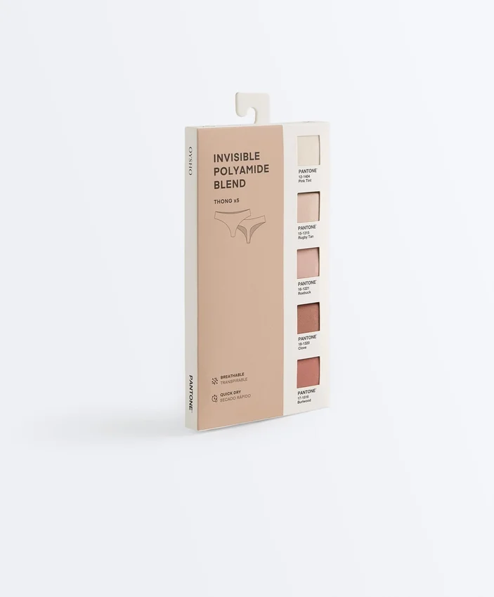 5 neviditelných tang z polyamidové směsi Pantone™ 5 neviditelných tang z polyamidové směsi Pantone™