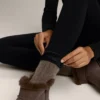 Bezšvové super extra teplé legíny s vysokým pasem a délkou po kotníky, 70 cm