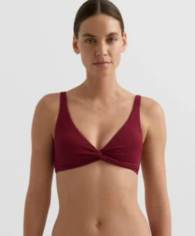 Bikiny s halterovým topem z žakárové látky s mini kostkovaným vzorem