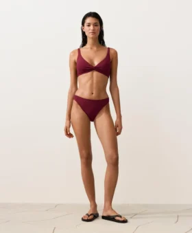 Bikiny s halterovým topem z žakárové látky s mini kostkovaným vzorem