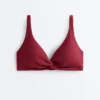 Bikiny s halterovým topem z žakárové látky s mini kostkovaným vzorem Bikiny s halterovým topem z žakárové látky s mini kostkovaným vzorem