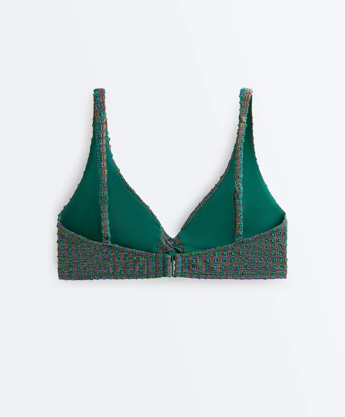 Bikiny s halterovým výstřihem v kostkovaném vzoru Bikiny s halterovým výstřihem v kostkovaném vzoru