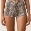Bikiny s vysokým pasem a hadím potiskem Bikiny s vysokým pasem a hadím potiskem