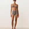 Bikiny s vysokým pasem a hadím potiskem Bikiny s vysokým pasem a hadím potiskem