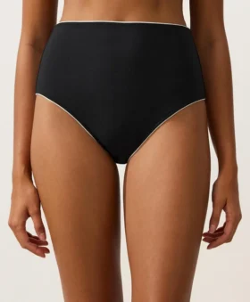 Bikiny s vysokým pasem a lemováním