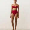 Bikiny s vysokým pasem a vaflovou texturou Bikiny s vysokým pasem a vaflovou texturou