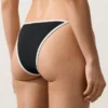 Bikiny se středním krytím a kontrastním lemováním