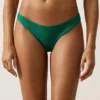 Bikiny se středním krytím a výstřihem do U z piké