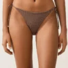 Bikiny se středním krytím a vázáním s mini puntíkovaným potiskem Bikiny se středním krytím a vázáním s mini puntíkovaným potiskem