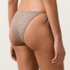 Bikiny se středním krytím, s vázáním a metalickým mini potiskem Bikiny se středním krytím, s vázáním a metalickým mini potiskem