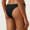 Bikiny se středním krytím, výstřihem do U a lemováním Bikiny se středním krytím, výstřihem do U a lemováním