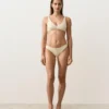Bikiny se středním krytím, výstřihem do U a zvrásněnou látkou Bikiny se středním krytím, výstřihem do U a zvrásněnou látkou
