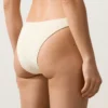 Bikiny se středním krytím, výstřihem do U a zvrásněnou látkou Bikiny se středním krytím, výstřihem do U a zvrásněnou látkou
