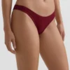 Brazilské bikiny s výřezem do U a mini kostkovaným žakárovým vzorem Brazilské bikiny s výřezem do U a mini kostkovaným žakárovým vzorem