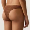 Brazilské bikiny s výřezem do U a zvrásněnou látkou Brazilské bikiny s výřezem do U a zvrásněnou látkou