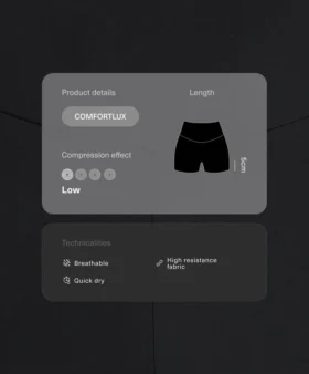 Comfortlux Kalhoty s vysokým pasem a délkou 5 cm
