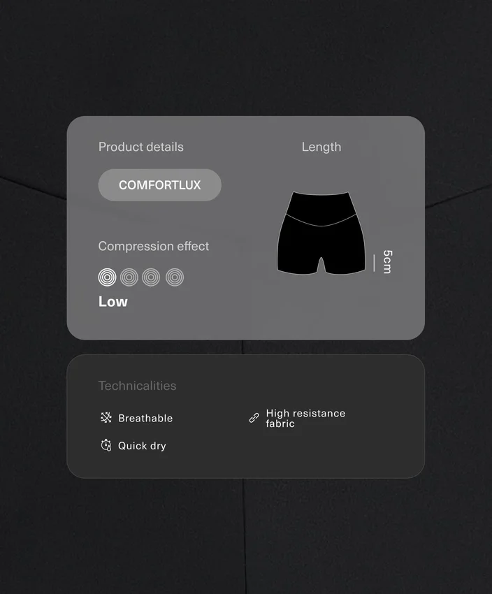 Comfortlux Kalhoty s vysokým pasem a délkou 5 cm Comfortlux Kalhoty s vysokým pasem a délkou 5 cm
