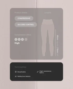 Compressive, kontrastní, po kotníky Compressive, kontrastní, po kotníky