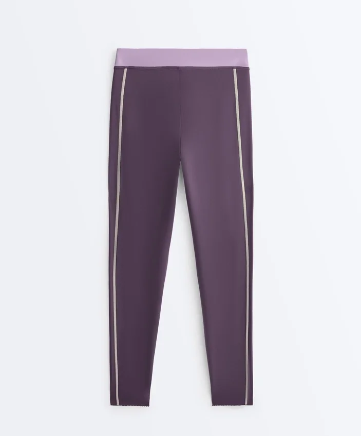 Compressive legíny s vysokým pasem a délkou 65 cm Compressive legíny s vysokým pasem a délkou 65 cm