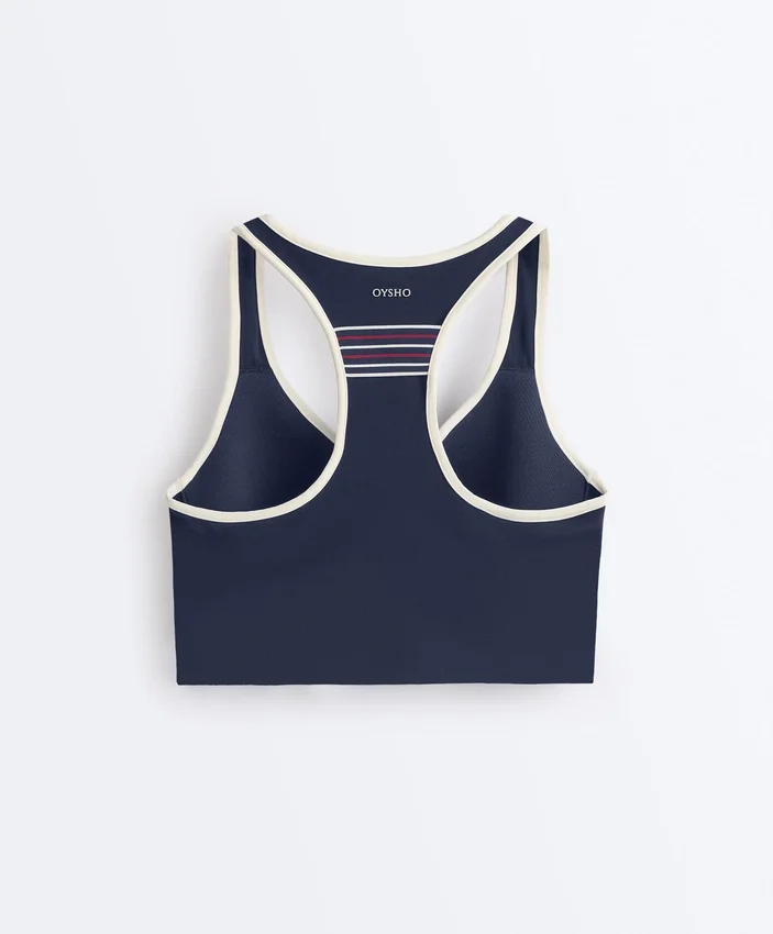 Compressive sportovní podprsenka se střední oporou a gumovými košíčky Compressive sportovní podprsenka se střední oporou a gumovými košíčky