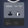 Compressive sportovní podprsenka se střední oporou a gumovými košíčky Compressive sportovní podprsenka se střední oporou a gumovými košíčky