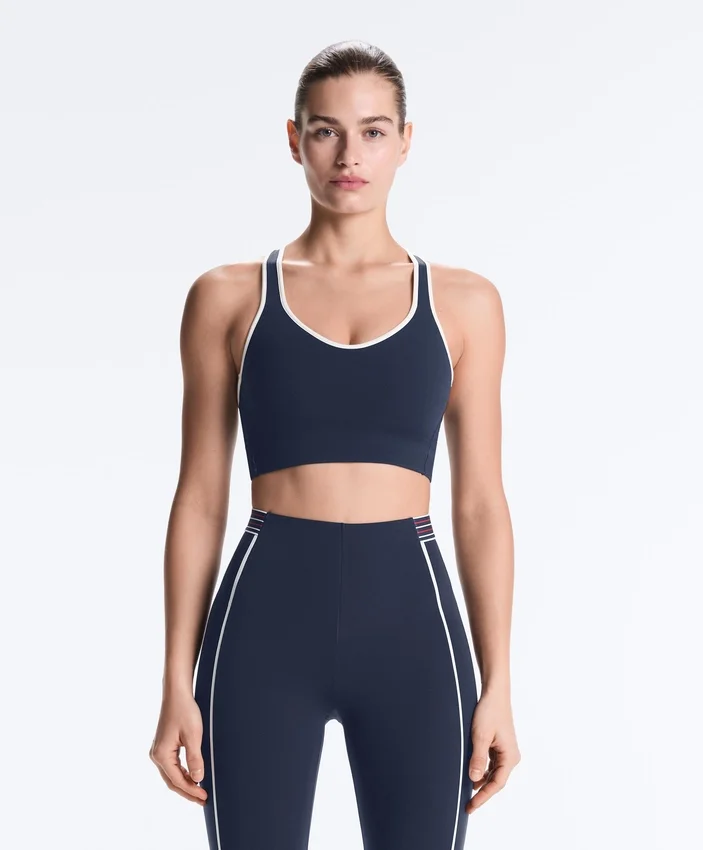 Compressive sportovní podprsenka se střední oporou a gumovými košíčky Compressive sportovní podprsenka se střední oporou a gumovými košíčky