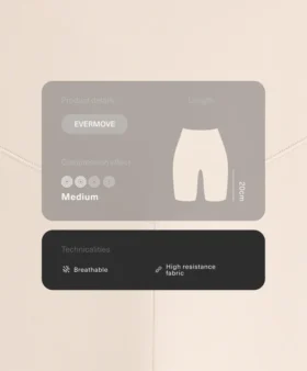 Cyklistické legíny Evermove s vysokým pasem (20 cm)