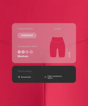 Cyklistické legíny Evermove s vysokým pasem (20 cm)