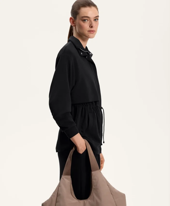 Dlouhá bundy Soft Touch s modálem a kapsami, příjemná na dotek Dlouhá bundy Soft Touch s modálem a kapsami, příjemná na dotek