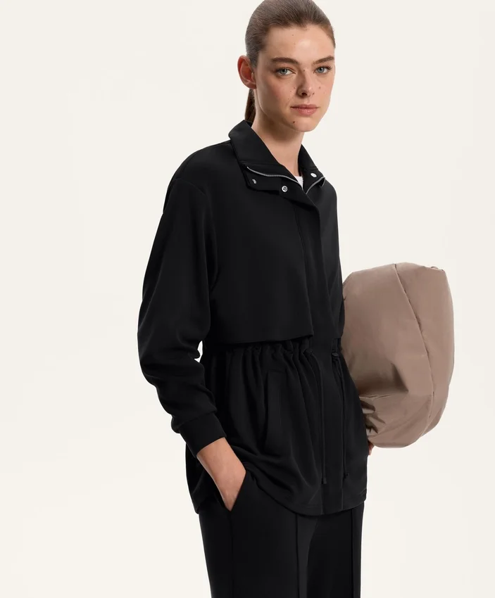 Dlouhá bundy Soft Touch s modálem a kapsami, příjemná na dotek Dlouhá bundy Soft Touch s modálem a kapsami, příjemná na dotek