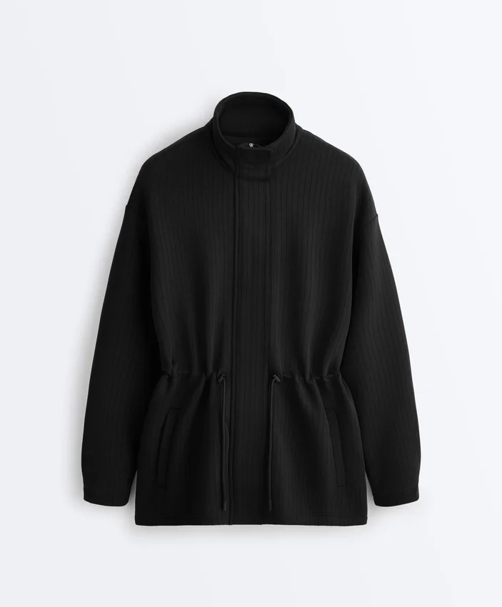 Dlouhá praktická bundy z Soft Touch modalu Dlouhá praktická bundy z Soft Touch modalu
