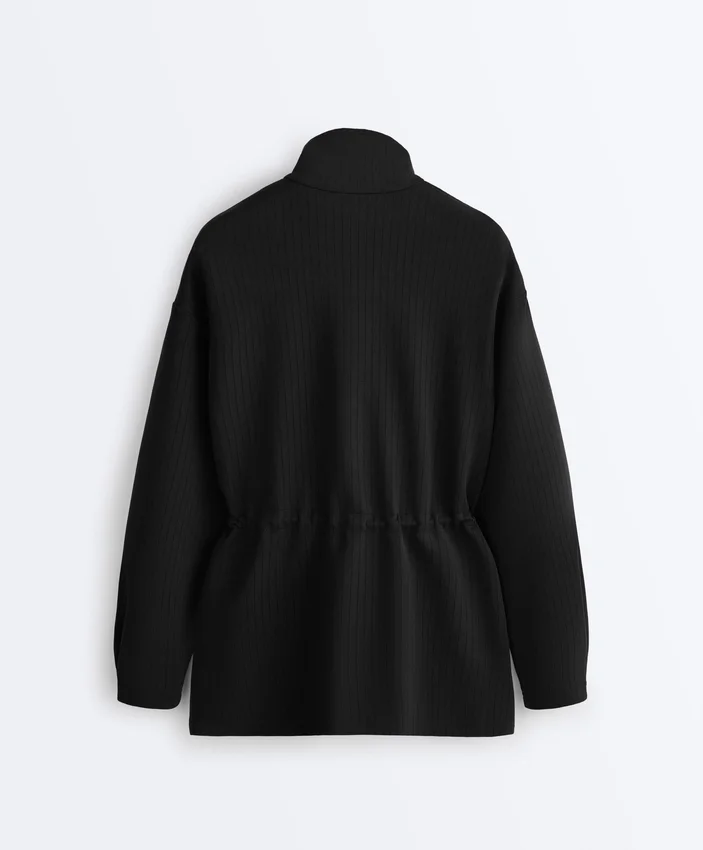 Dlouhá praktická bundy z Soft Touch modalu Dlouhá praktická bundy z Soft Touch modalu