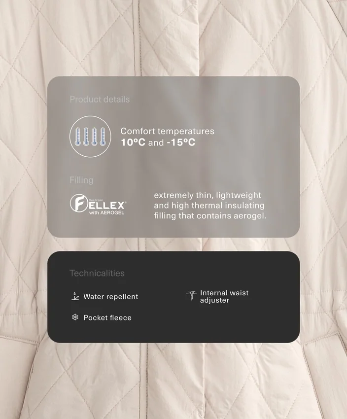 Dlouhá zateplená bundy Fellex® Aerogel Dlouhá zateplená bundy Fellex® Aerogel