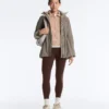 Žebrovaná pletená bundy Žebrovaná pletená bundy