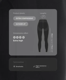 Extra kompresní legíny Raise Up s vysokým pasem a délkou ke kotníkům