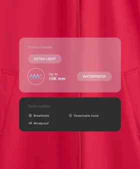 Extra lehká voděodolná bundy Midi 10K