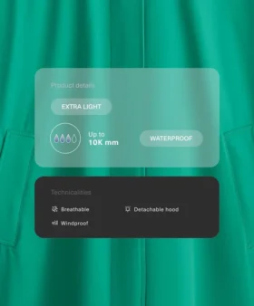 Extra lehká voděodolná bundy Midi 10K