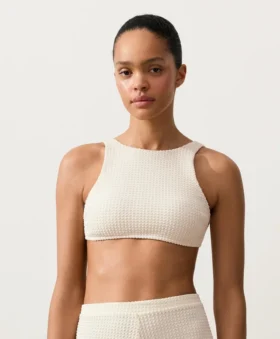 Háčkované bikiny s bublinkovou texturou Top Háčkované bikiny s bublinkovou texturou Top