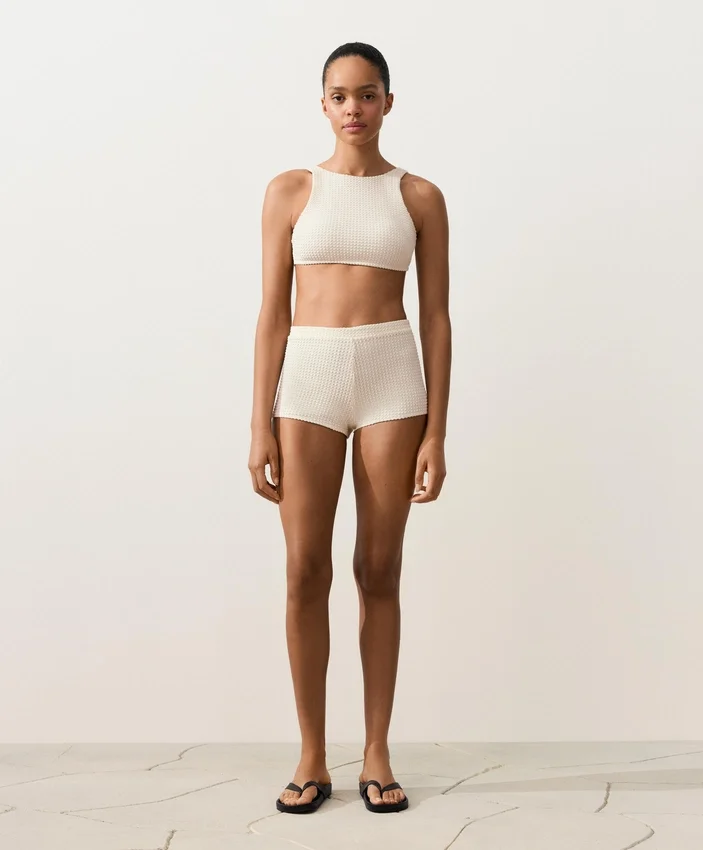 Háčkované bikiny s bublinkovou texturou Top Háčkované bikiny s bublinkovou texturou Top
