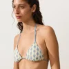 Háčkované kontrastní trojúhelníkové Bikiny Háčkované kontrastní trojúhelníkové Bikiny