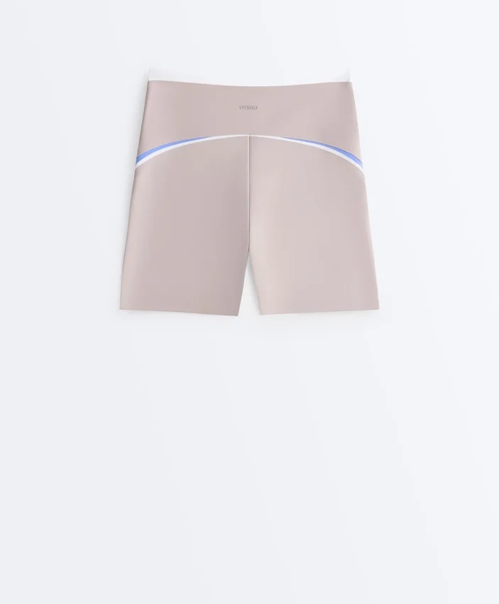 Hot kalhoty s vysokým pasem, Compressive, 10 cm, kontrastní Hot kalhoty s vysokým pasem, Compressive, 10 cm, kontrastní