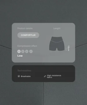Kalhoty Comfortlux s vysokým pasem a délkou 10 cm